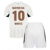 Maglia Calcio Bayer Leverkusen Florian Wirtz #10 Seconda Divisa Bambino 2024-25 Manica Corta (+ pantaloncini)